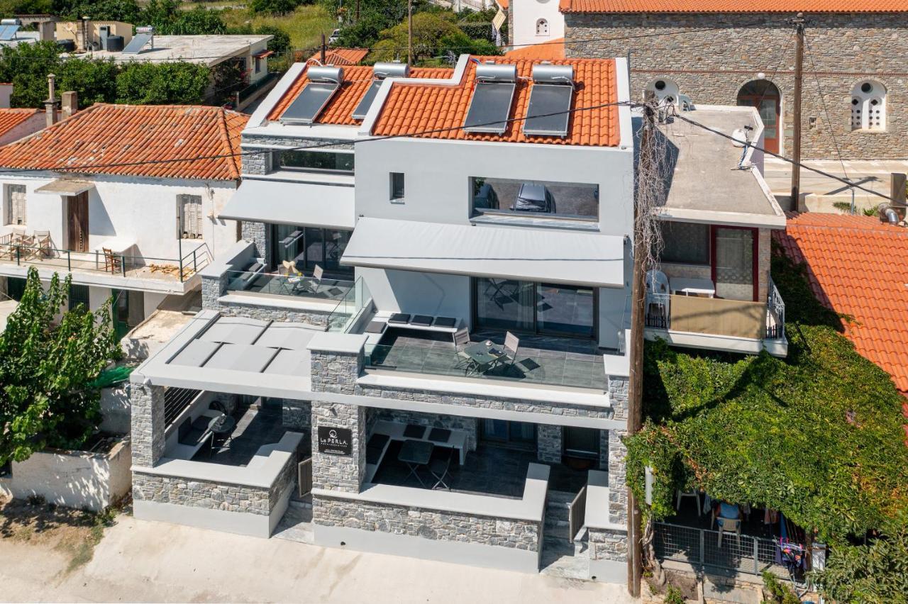 La Perla Suites Agioi Apostoloi  Dış mekan fotoğraf